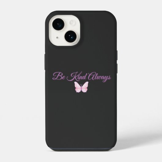Coque Pour iPhone 14 Be Kind Always 💖 (Verso)