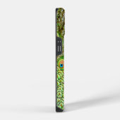 Coque Pour iPhone 14 Beau Bleu Vert Peacock Oiseau Joli (Côté droit)