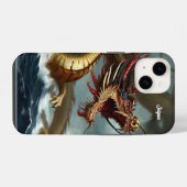 Coque Pour iPhone 14 Beau Dragon  (Verso Horizontal)