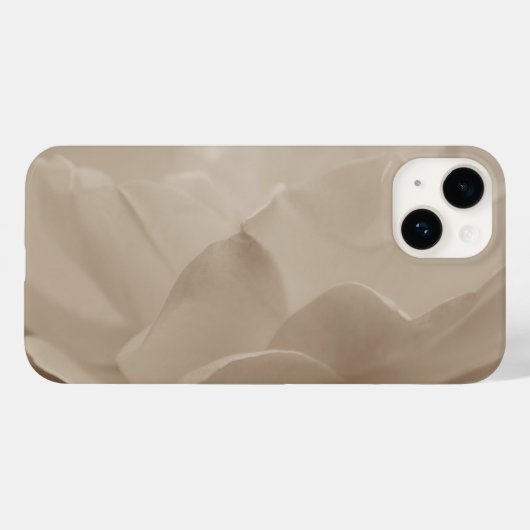 Coque Pour iPhone 14 Beauté D'Un Rose Sepia coque iphone (Verso (horizontal))