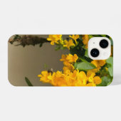 Coque Pour iPhone 14 Beauté Fleur Dorée (Verso Horizontal)
