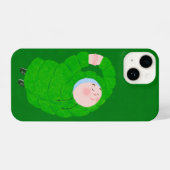 Coque Pour iPhone 14 bébé vert (Verso Horizontal)