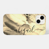 Coque Pour iPhone 14 Belle Boho Bohemian Style Dreamcatcher Feathers (Verso Horizontal)