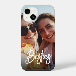 Coque Pour iPhone 14 Besoins Script moderne Best Friends Photo