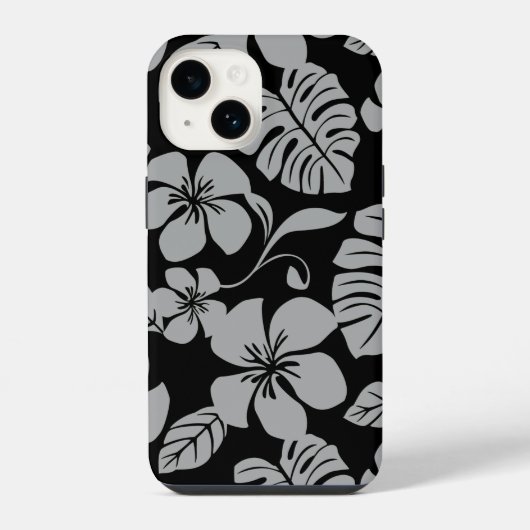COQUE POUR iPhone 14 BIKINI ROSE (NOIR/GRIS) (Verso)