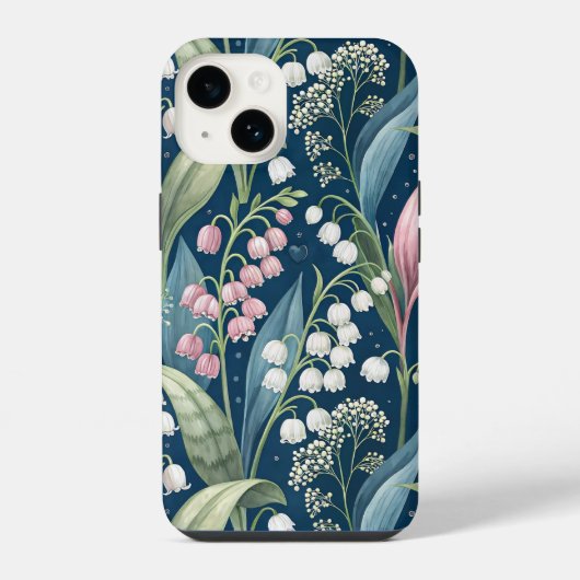 Coque Pour iPhone 14 Birth Flower Botanical Design (Verso)
