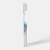 Coque Pour iPhone 14 Black and White Cat Split Portrait With Blue Eyes (Côté gauche)