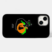 Coque Pour iPhone 14 Black Cat Citrouille Apple iPhone 14 Coque (Verso (horizontal))
