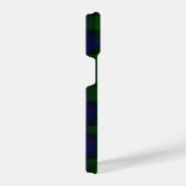 Coque Pour iPhone 14 Black Watch Tartan bleu vert Plaid (Côté droit)