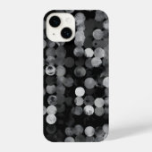 Coque Pour iPhone 14 Black White ghotic Dot Pattern Aesthetic (Verso)