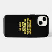 Coque Pour iPhone 14 Blague de frisbee drôle (Verso Horizontal)