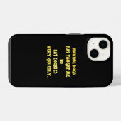 Coque Pour iPhone 14 Blague drôle de chiens et de biscuits (Verso Horizontal)