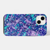 Coque Pour iPhone 14 Bleu et violet (Verso Horizontal)