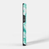 Coque Pour iPhone 14 Blue Hearts Tie Dye (Côté droit)