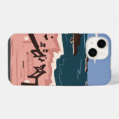 Coque Pour iPhone 14 Blues Océan (Verso Horizontal)