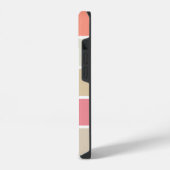 Coque Pour iPhone 14 Blush et rectangles monochromes couleur pêche pers (Côté gauche)