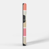 Coque Pour iPhone 14 Blush et rectangles monochromes couleur pêche pers (Côté droit)