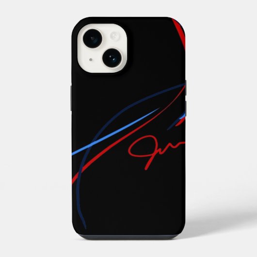 Coque Pour iPhone 14 BMW ///M Stripes iPhone14 (Noir) (Verso)