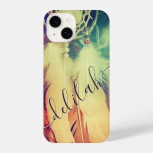 Coque Pour iPhone 14 Boho Bohemian Dreamcatcher Feathers Retro Stunning