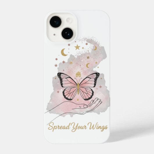 Coque Pour iPhone 14 Boho Butterfly "Spread Your Wings" iPhone Case (Verso)