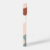 Coque Pour iPhone 14 Boho Green Terracotta Monogramme (Côté droit)