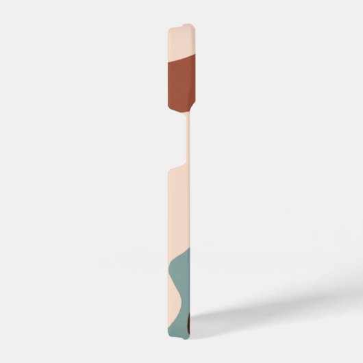 Coque Pour iPhone 14 Boho Green Terracotta Monogramme (Côté droit)