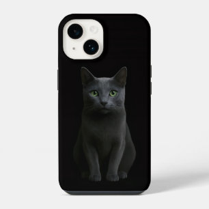Coque Pour iPhone 14 Boîtier Case-Mate iPhone 14 Black 4 Luxe, Chat ble
