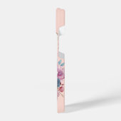 Coque Pour iPhone 14 Boîtier de téléphone à crâne floral, rose (Côté gauche)