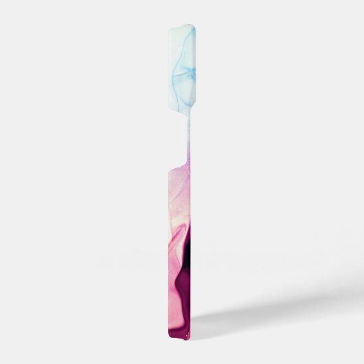 Coque Pour iPhone 14 Boîtier de téléphone à encre d'alcool rose, pourpr (Côté droit)