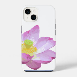 Coque Pour iPhone 14 Boîtier de téléphone nénuphar rose