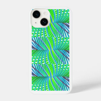 Coque Pour iPhone 14 Boîtier de téléphone vert et bleu