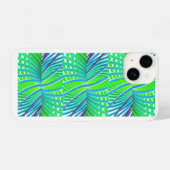 Coque Pour iPhone 14 Boîtier de téléphone vert et bleu (Verso Horizontal)