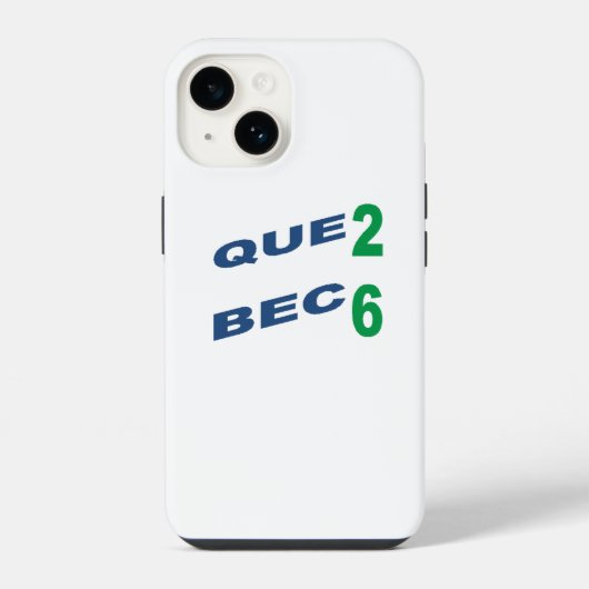 Coque Pour iPhone 14 Boîtier iPhone14 CONCEPTION QUÉBEC 26 (Verso)