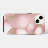 Coque Pour iPhone 14 boîtier iphone 14 esthétique perle rose. (Verso Horizontal)