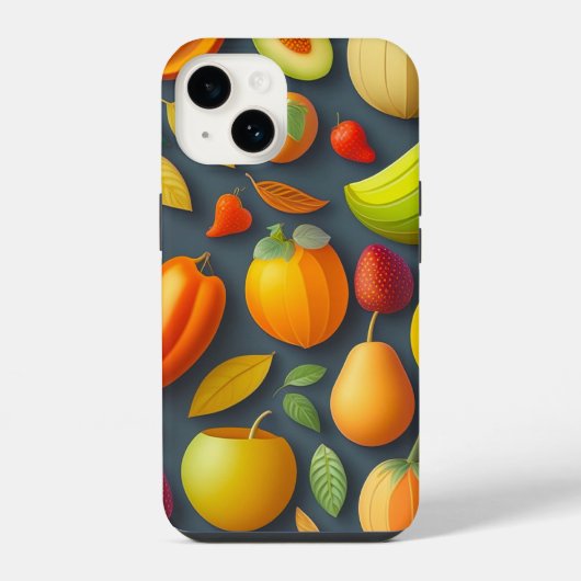 Coque Pour iPhone 14 Boîtier iPhone Design Fruit (Verso)