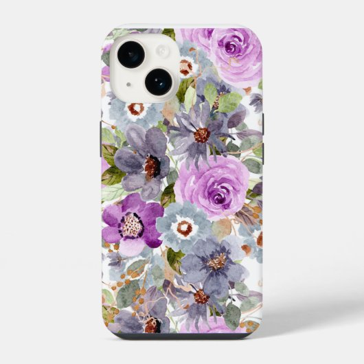 Coque Pour iPhone 14 Boîtier iPhone floral (Verso)