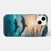 Coque Pour iPhone 14 Boîtier iPhone / iPad à dauphins magnifiques (Verso Horizontal)
