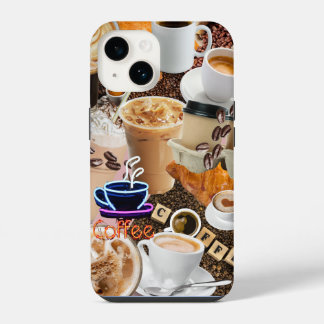Coque Pour iPhone 14 Boîtier téléphonique Collage de café