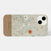 Coque Pour iPhone 14 Boîtier téléphonique fleur sauvage personnalisé (Verso Horizontal)