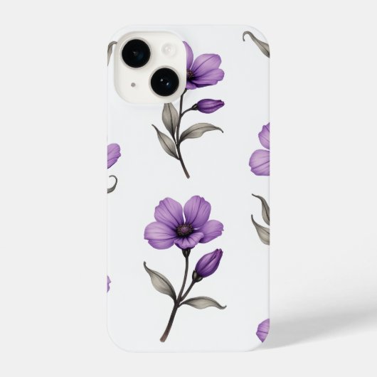 Coque Pour iPhone 14 Boîtier téléphonique floral (Verso)