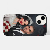 Coque Pour iPhone 14 Boîtier téléphonique personnalisé Mariage Couple (Verso Horizontal)