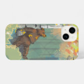 Coque Pour iPhone 14 Boîtier téléphonique pour ours blasé (Verso Horizontal)