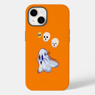 Coque Pour iPhone 14 Boo Ghost UK 31 Éffrayant USA Crâne Octobre Hallow