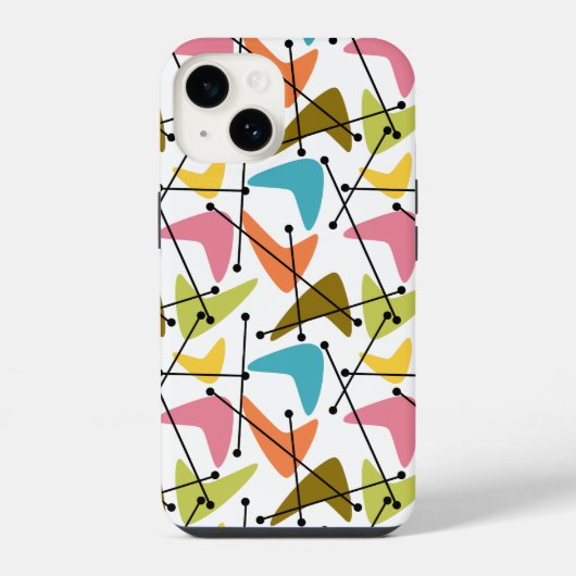 Coque Pour iPhone 14 Boomerangs (Verso)