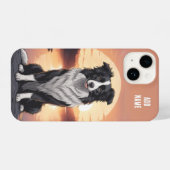 Coque Pour iPhone 14 Border Collie Dog (Verso Horizontal)