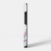 Coque Pour iPhone 14 Bordure florale et papillon (Côté gauche)