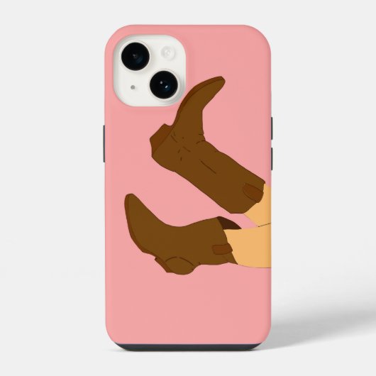 Coque Pour iPhone 14 Bottes de cowboy (Verso)
