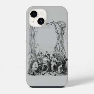 Coque Pour iPhone 14 Boucanier vintage et un navire pirate naufragé