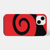 Coque Pour iPhone 14 Boucle rouge (Verso Horizontal)