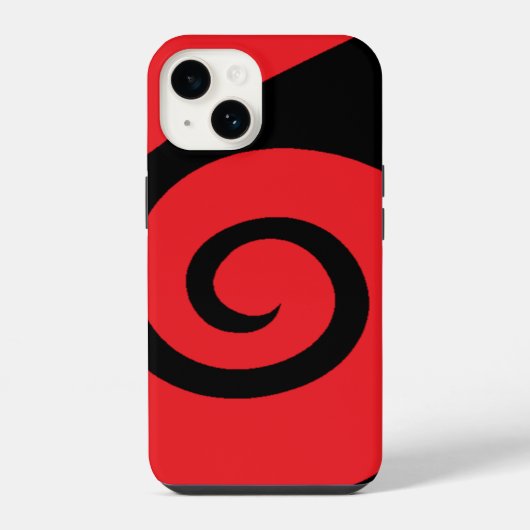 Coque Pour iPhone 14 Boucle rouge (Verso)
